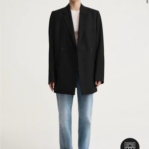 NWT TOTEME Double-breasted vent blazer black
